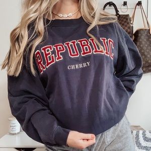 Cherry Republic Vintage Embroidered Crewneck